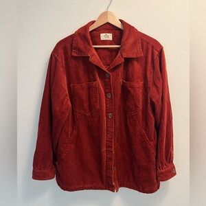 Marine Layer Rust Corduroy Utility Jacket